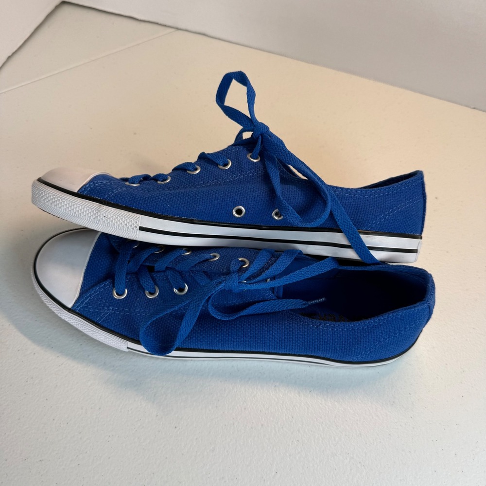 Converse Chuck Taylor All Star Dainty Ox Laser Blue Canvas Sneaker 10 - Picture 8 of 12